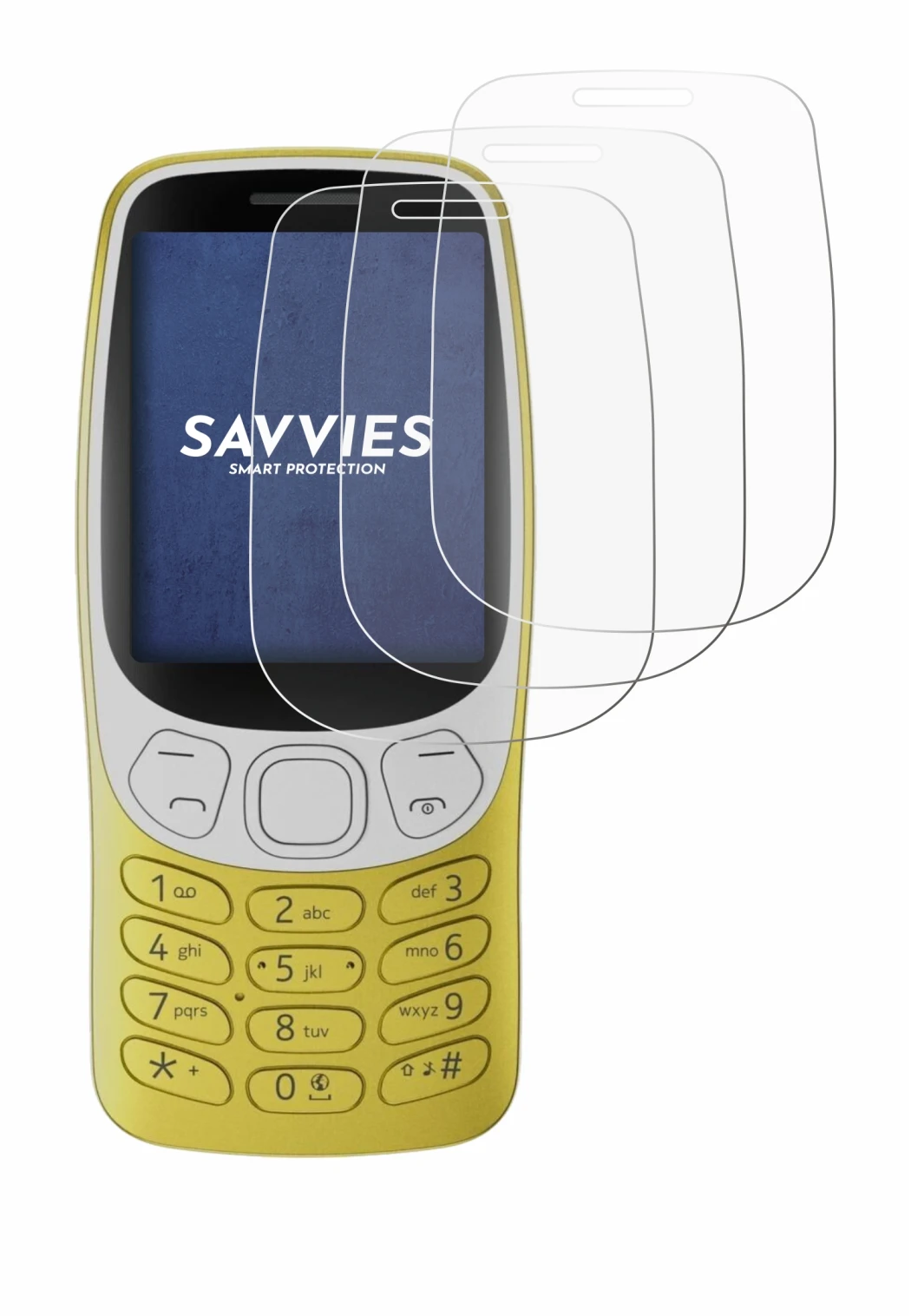 Image of the device Nokia 3210 with a wide variety of screen protectors.