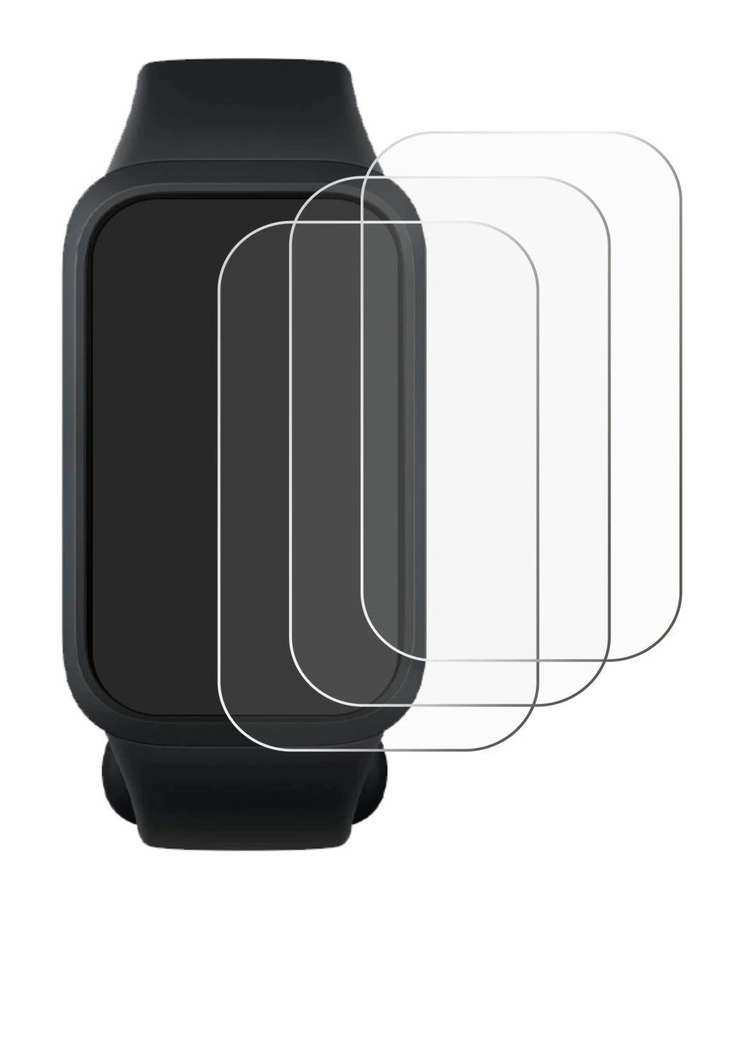 Image of the device Xiaomi Smart Band 9 Active with a wide variety of screen protectors.