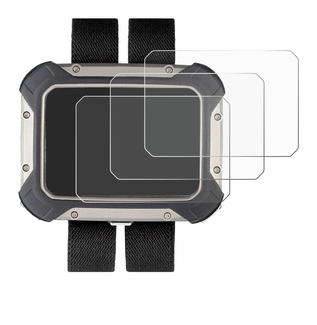 Image of the device Apeks DSX with a wide variety of screen protectors.