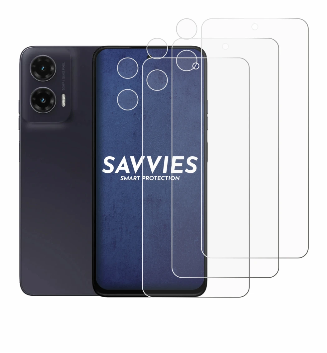 Image of the device Motorola Moto G35 (Front+Camera) with a wide variety of screen protectors.