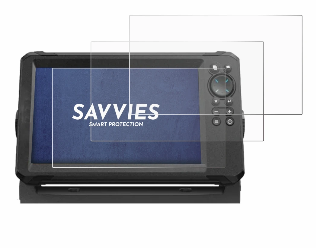 Image of the device Lowrance Eagle 9 with a wide variety of screen protectors.