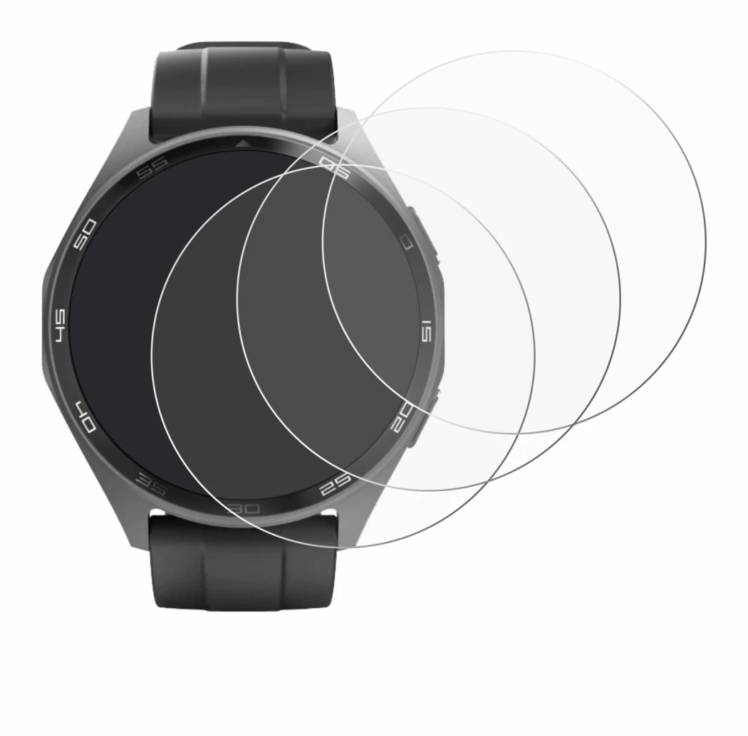 Image of the device Hama Smartwatch 7010 with a wide variety of screen protectors.