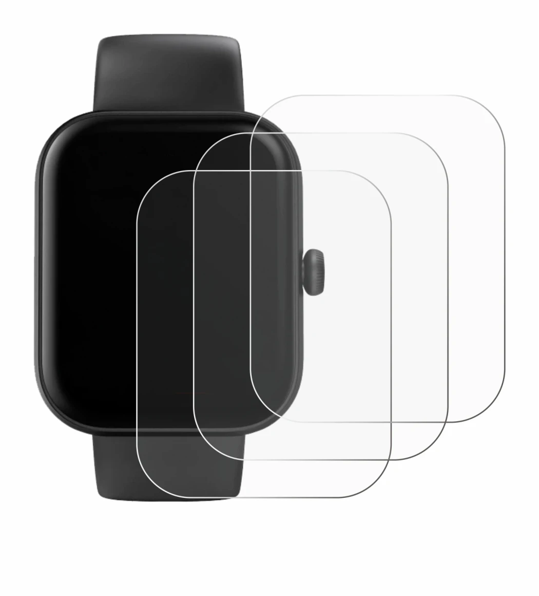 Image of the device Hama Smartwatch 5000 with a wide variety of screen protectors.