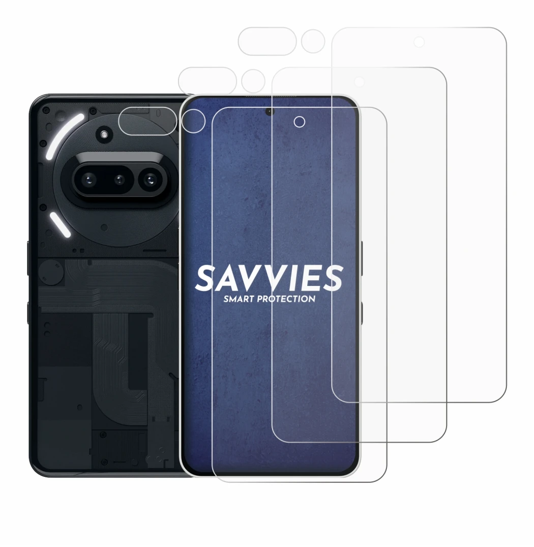 Image of the device Nothing Phone (3a) (Front+Camera) with a wide variety of screen protectors.