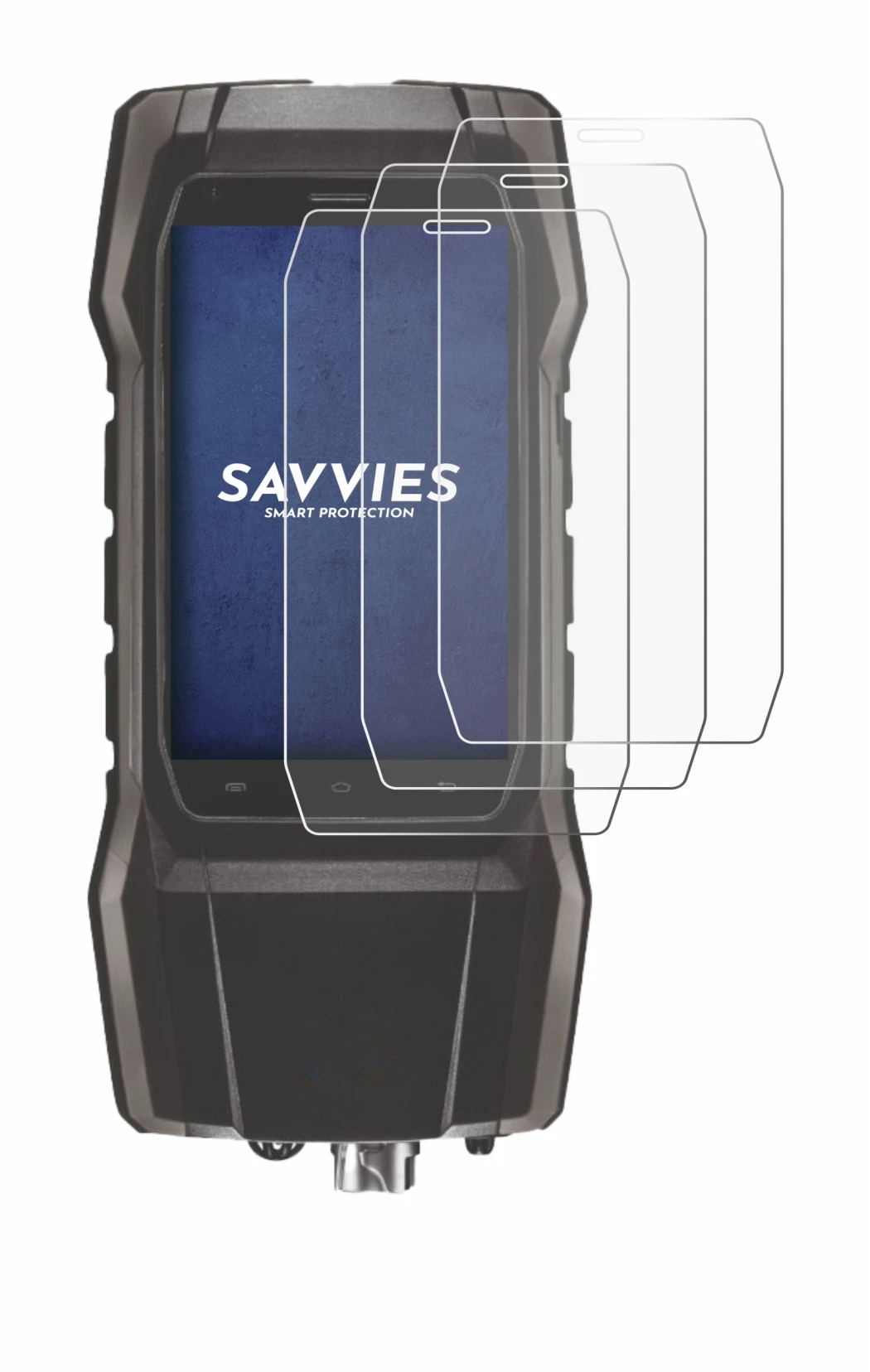 Image of the device Testo 300 with a wide variety of screen protectors.