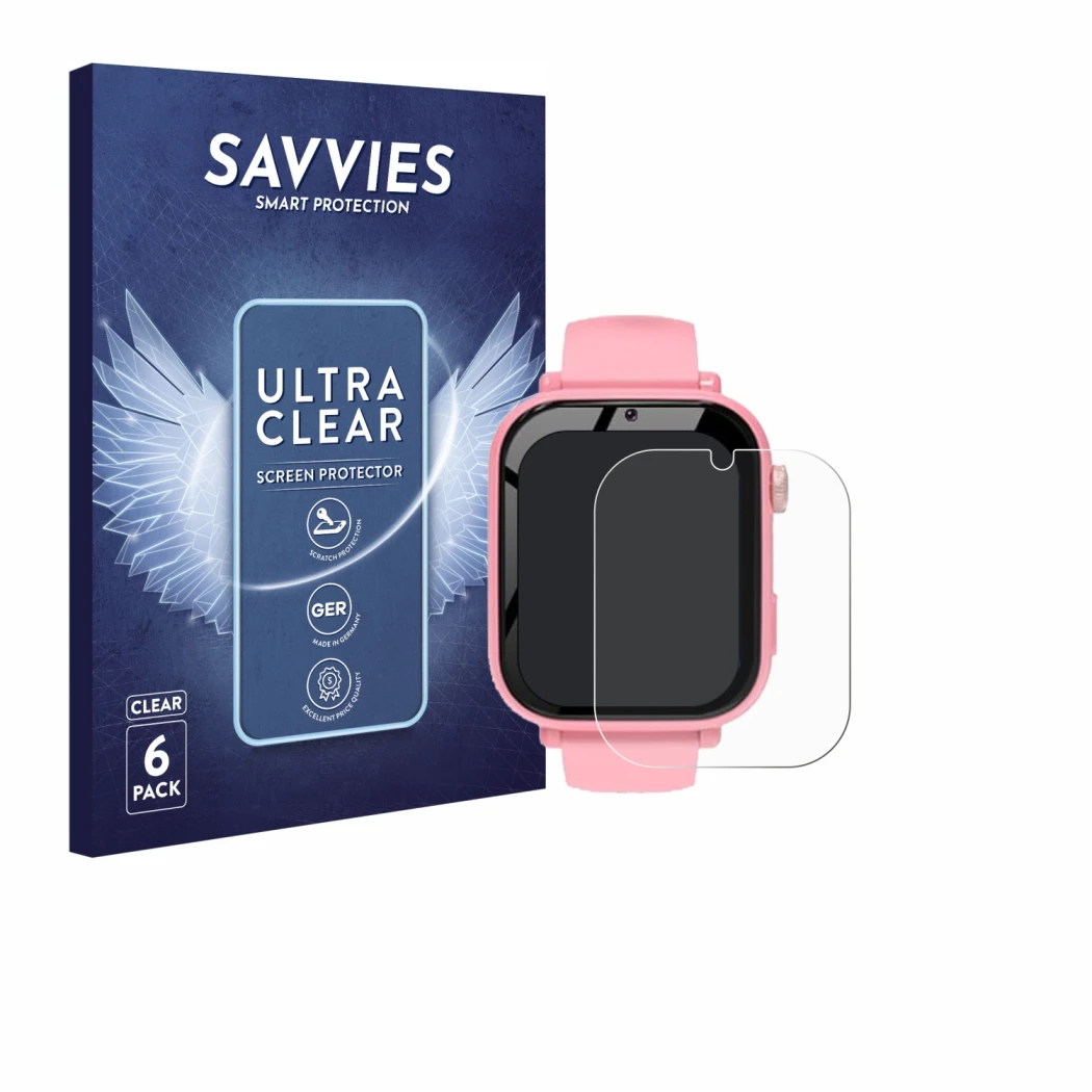Front side of a product packaging with the brand logo Savvies. Next to it is the device CATGIFF A22 shown with the correspondi