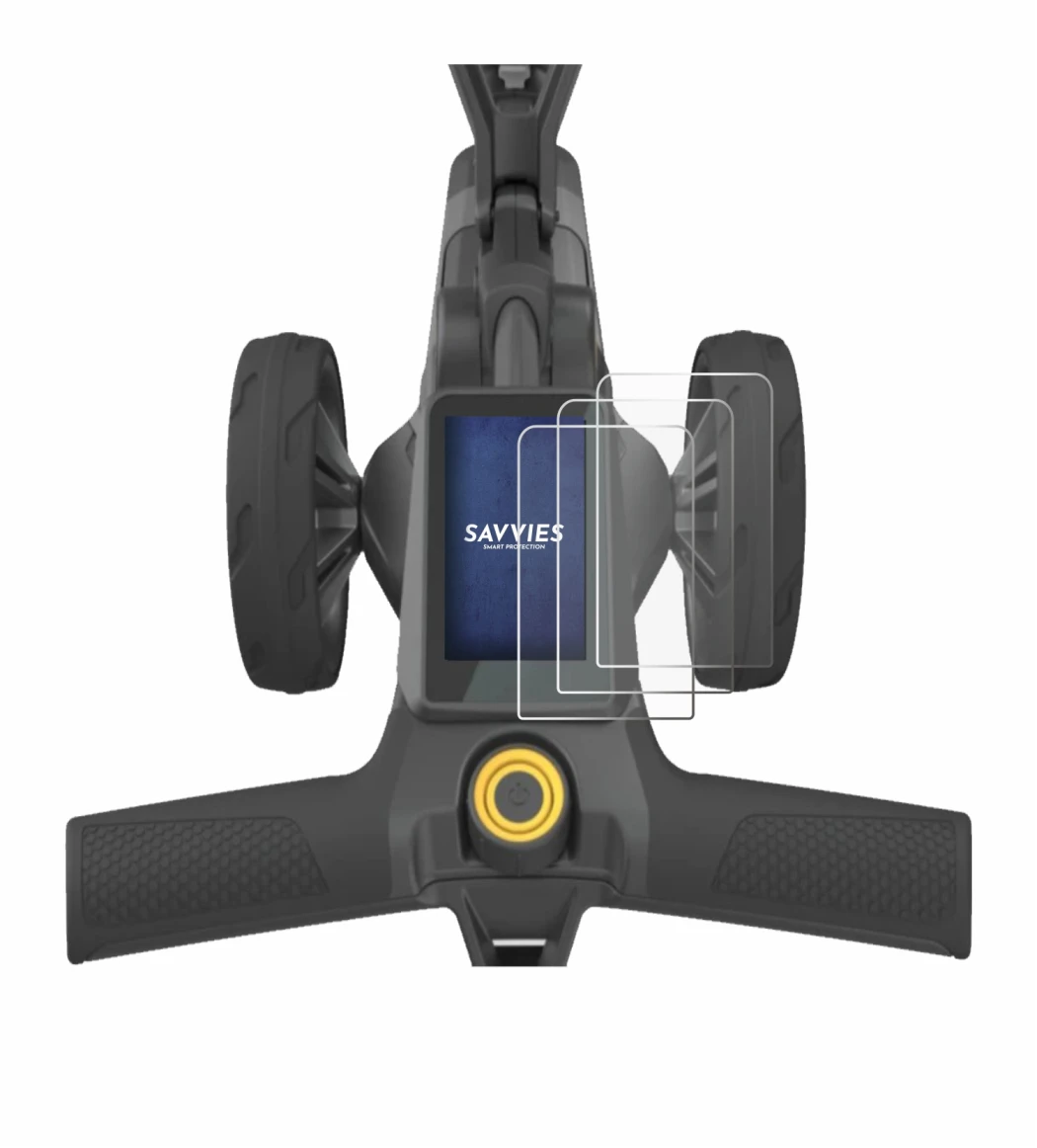 Image of the device PowaKaddy CT10 with a wide variety of screen protectors.