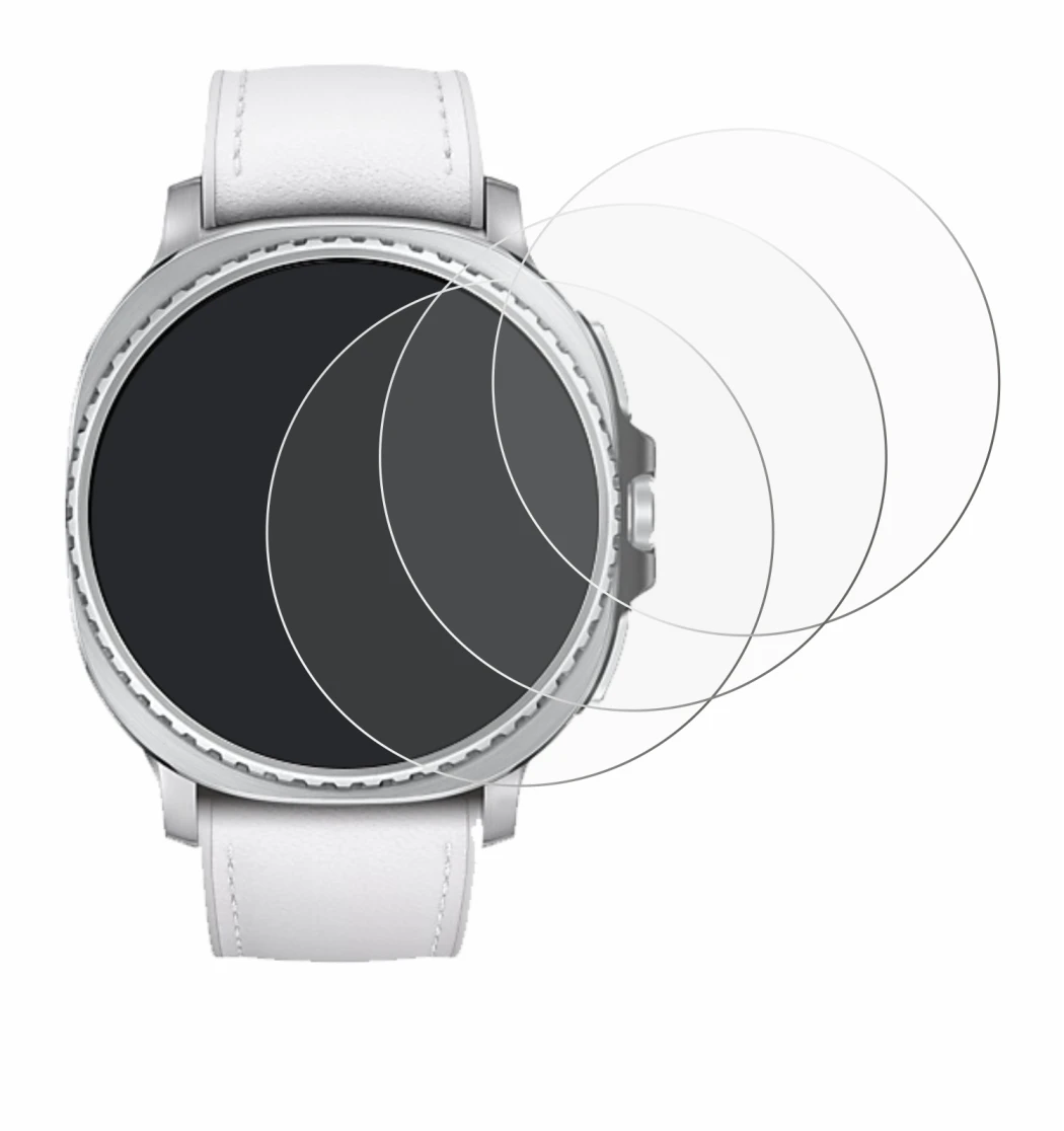 Image of the device Samsung Galaxy Watch 8 Classic (46 mm) with a wide variety of screen protectors.