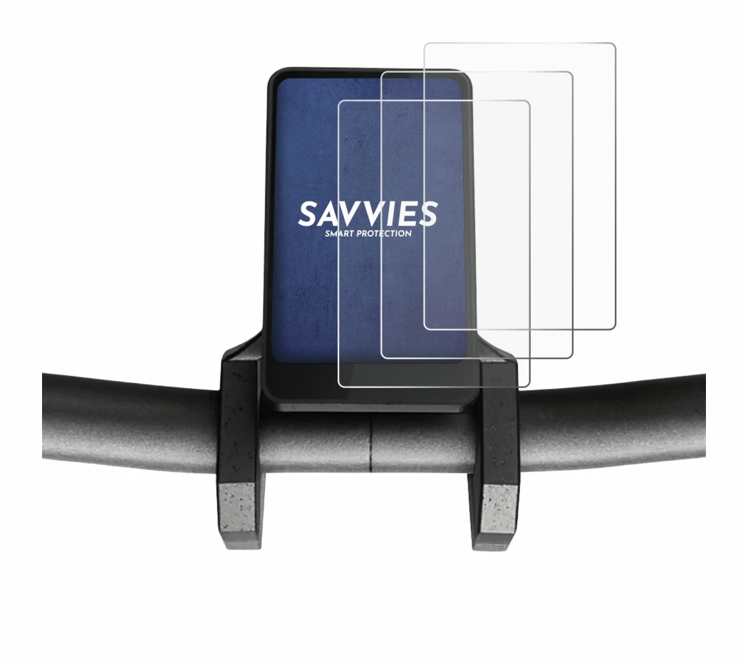 Image of the device Joyor T6 with a wide variety of screen protectors.