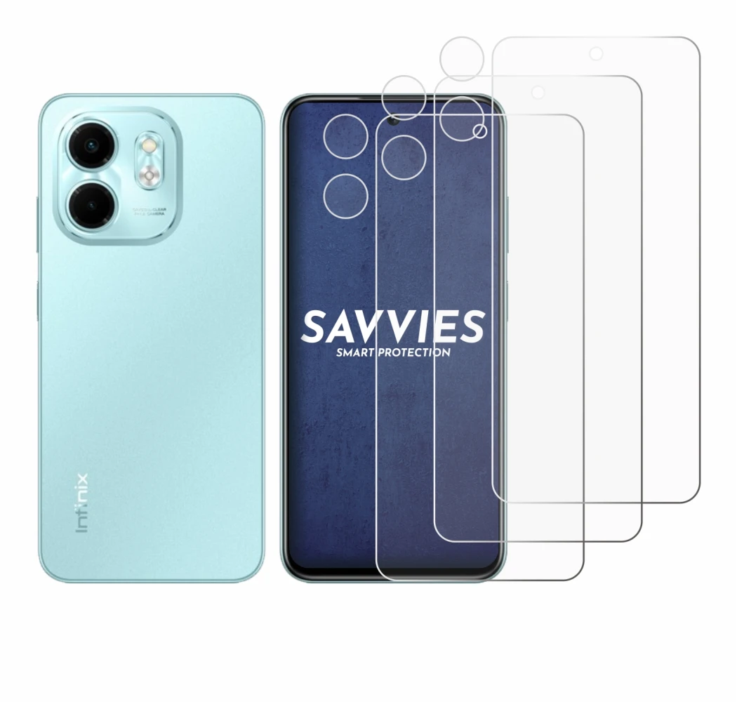Image of the device Infinix Smart 9 (Front+Camera) with a wide variety of screen protectors.