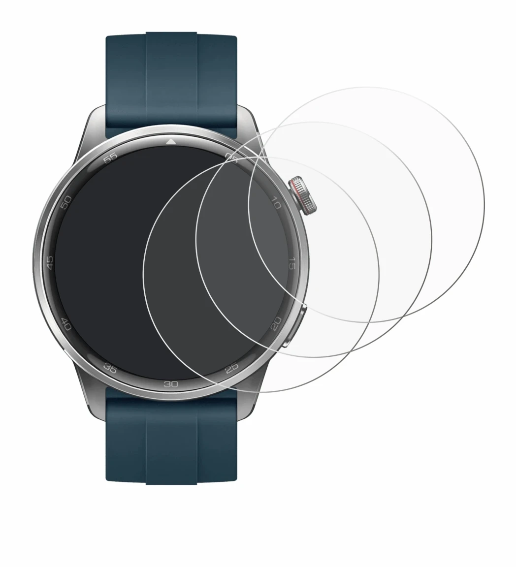 Image of the device realme Watch S2 with a wide variety of screen protectors.