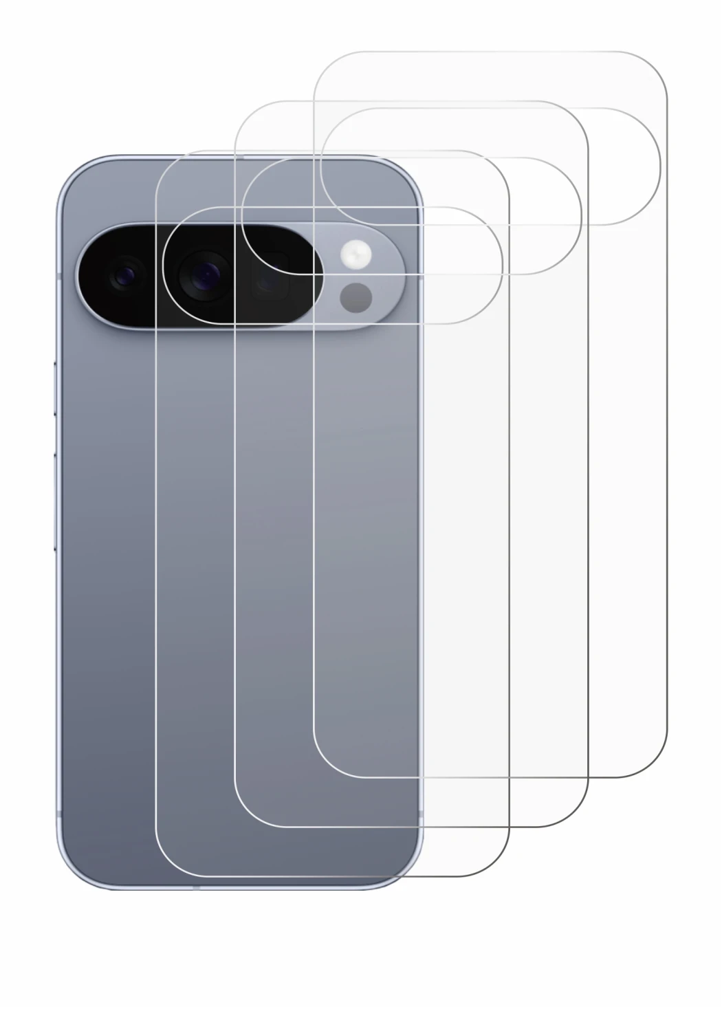 Image of the device Google Pixel 10 Pro (Back) with a wide variety of screen protectors.