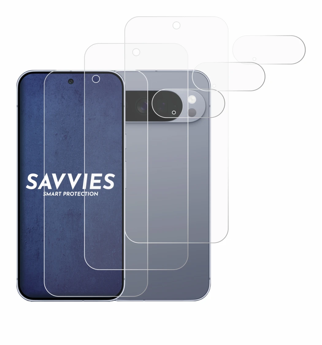 Image of the device Google Pixel 10 Pro XL (Front+Camera) with a wide variety of screen protectors.