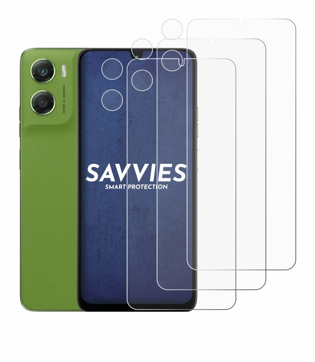 Image of the device Motorola Moto G06 (Front+Camera) with a wide variety of screen protectors.