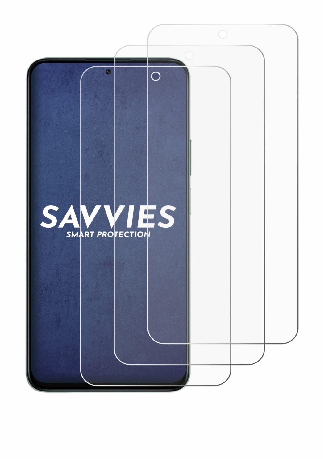 Image of the device Honor 400 Smart with a wide variety of screen protectors.