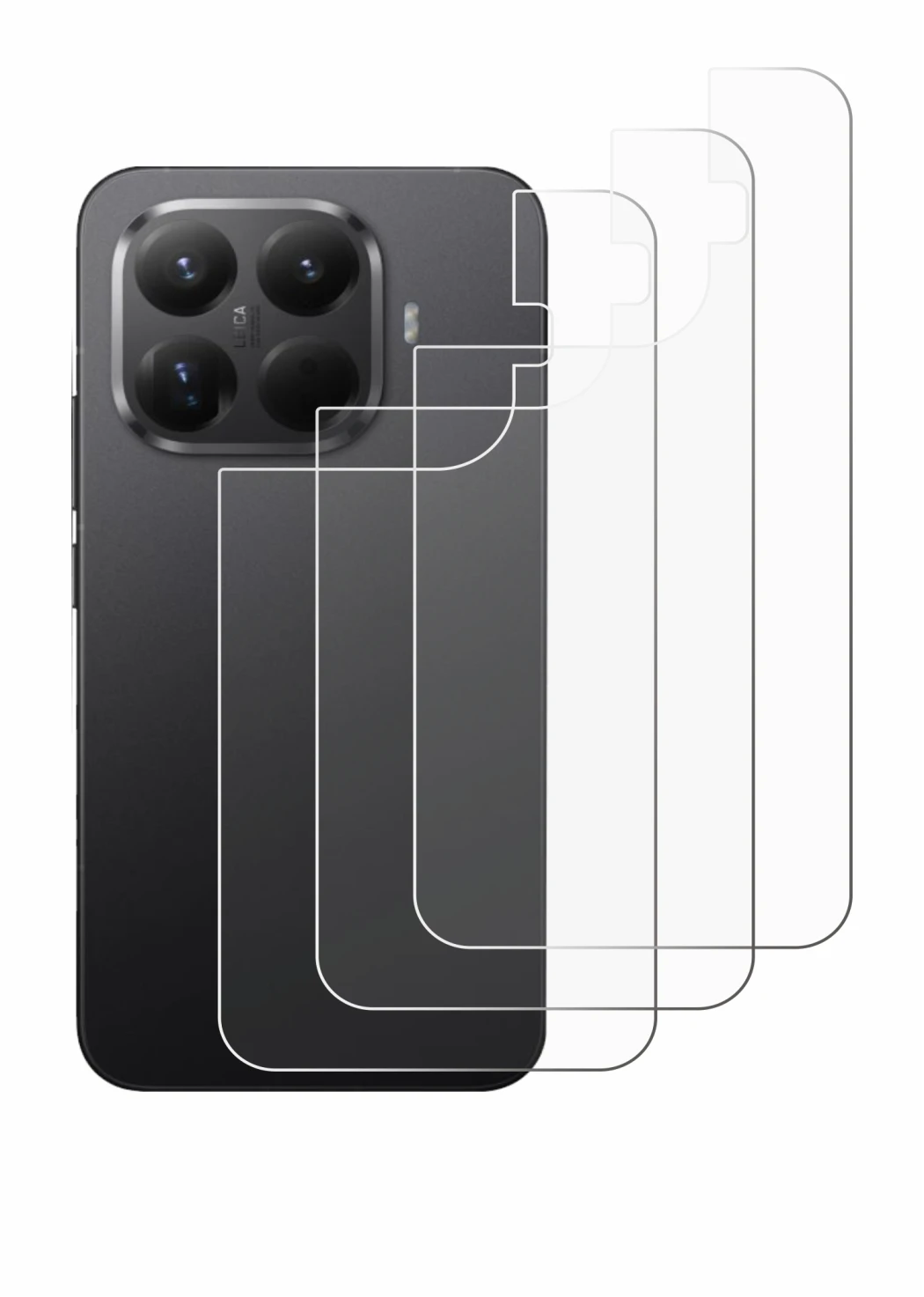 Image of the device Xiaomi 15T Pro (Back) with a wide variety of screen protectors.