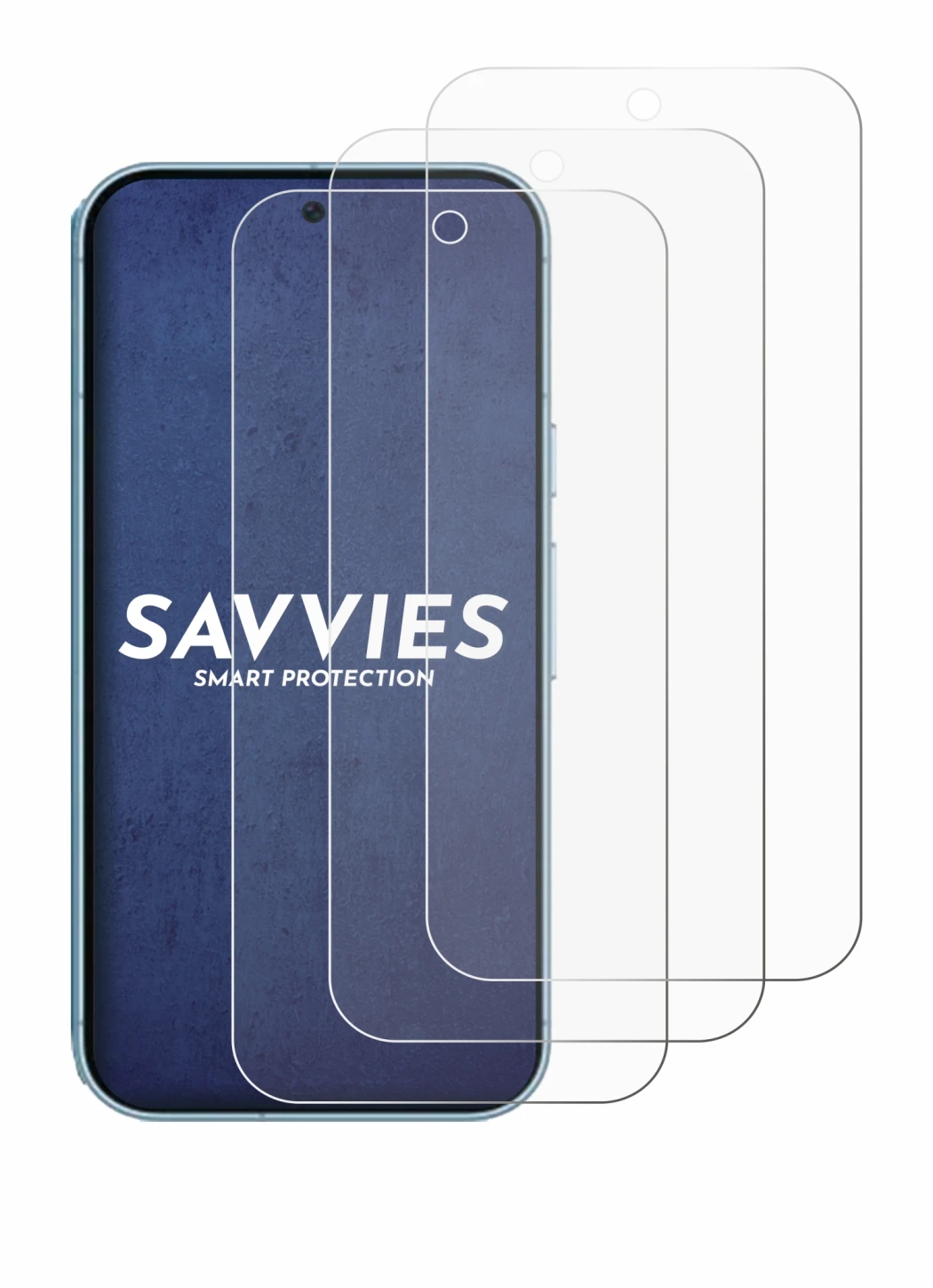 Image of the device Google Pixel 9 (case-friendly) with a wide variety of screen protectors.