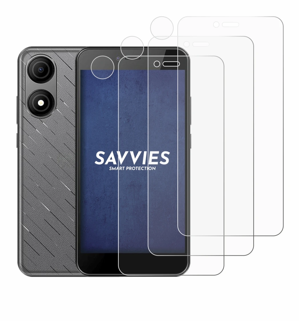 Image of the device HTC Wildfire E5 Life (Front+Camera) with a wide variety of screen protectors.