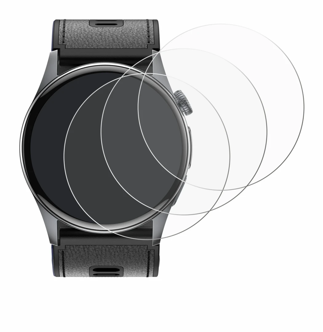 Image of the device Rogbid Rowatch D3 with a wide variety of screen protectors.