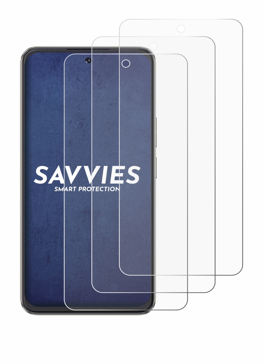 Image of the device Cubot Note 60 with a wide variety of screen protectors.