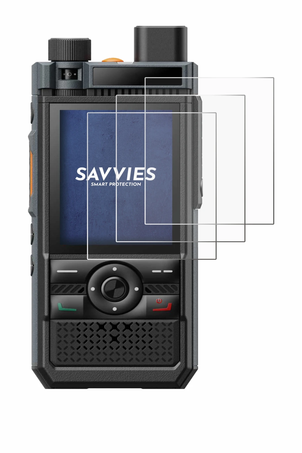Image of the device Hytera P50 with a wide variety of screen protectors.