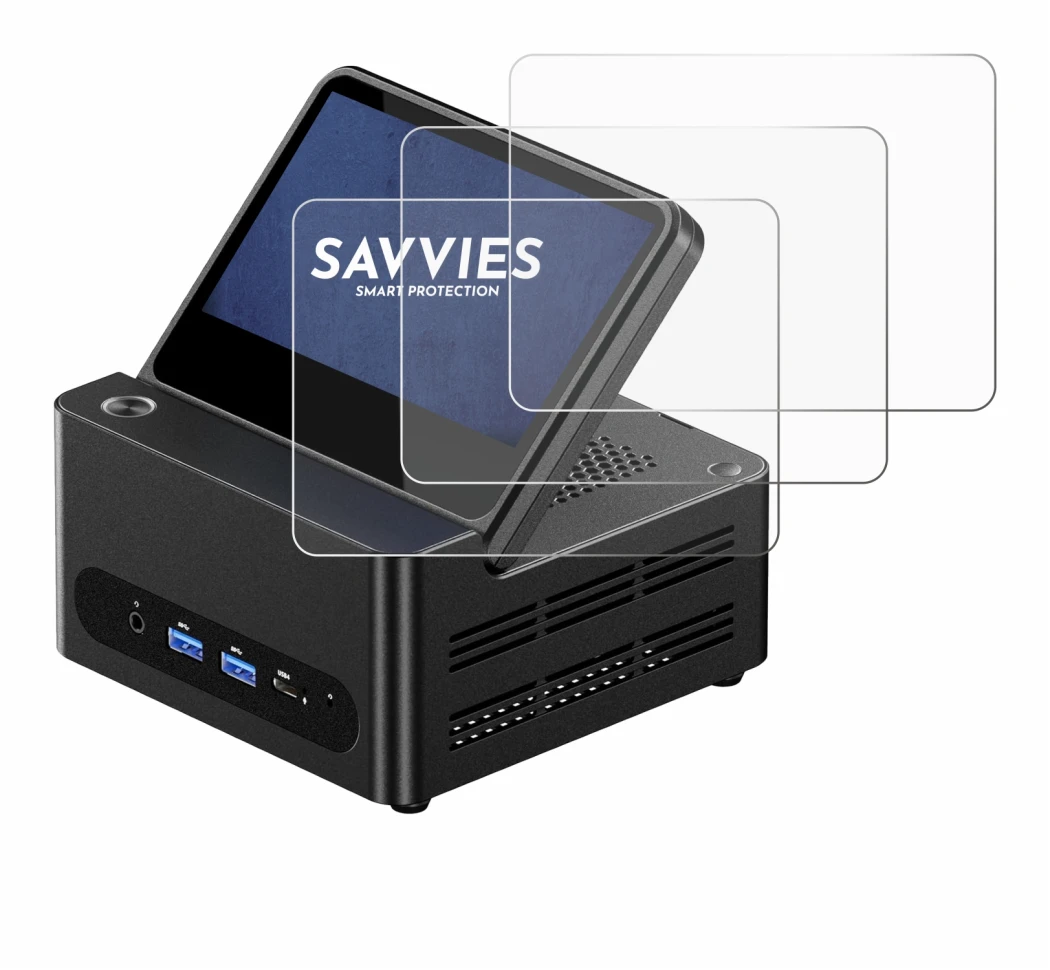 Image of the device AOOSTAR ‎G-FLIP H255 with a wide variety of screen protectors.