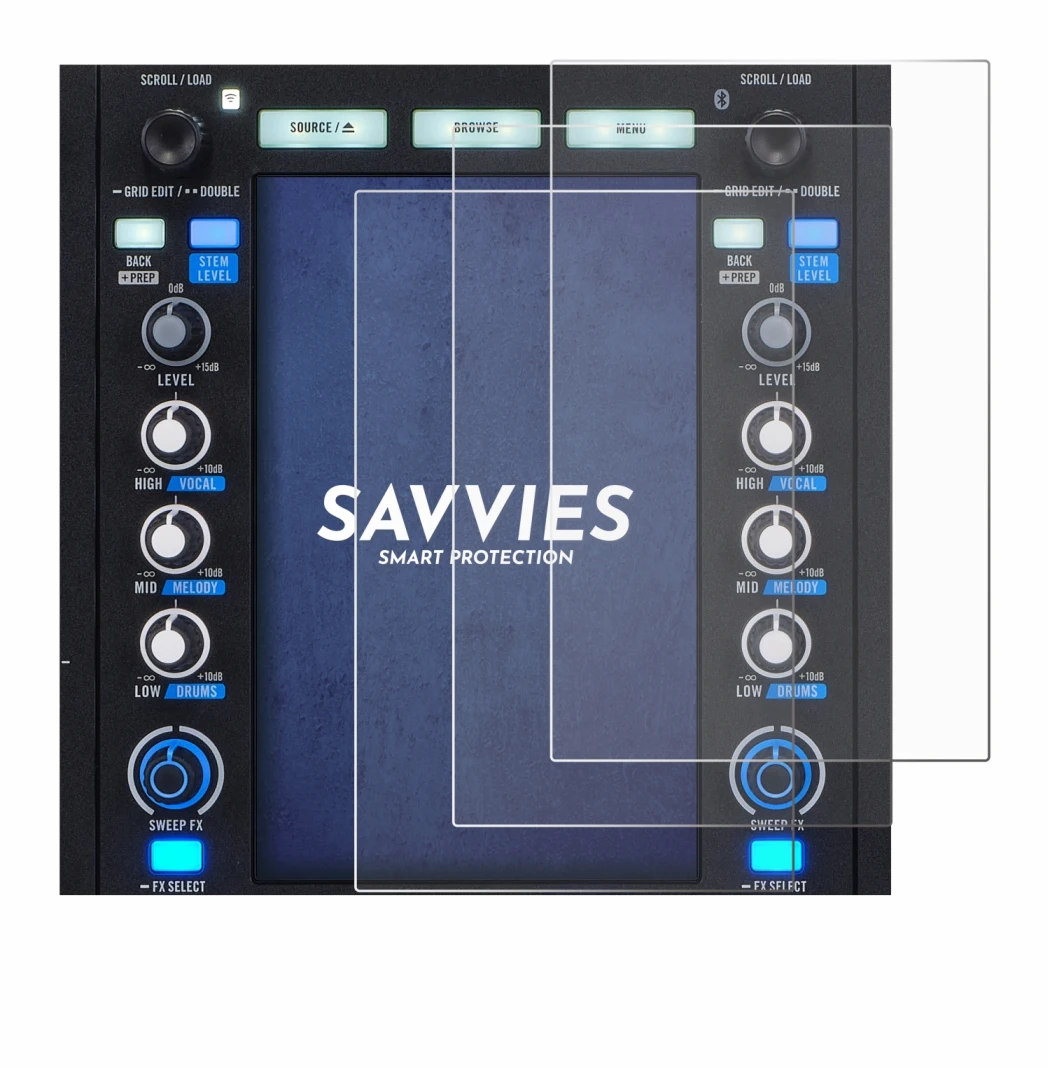 Image of the device Rane System One with a wide variety of screen protectors.
