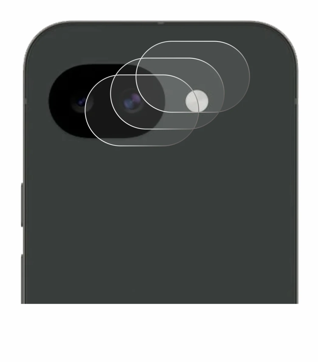 Image of the device Google Pixel 10a (ONLY Camera Lens) with a wide variety of screen protectors.