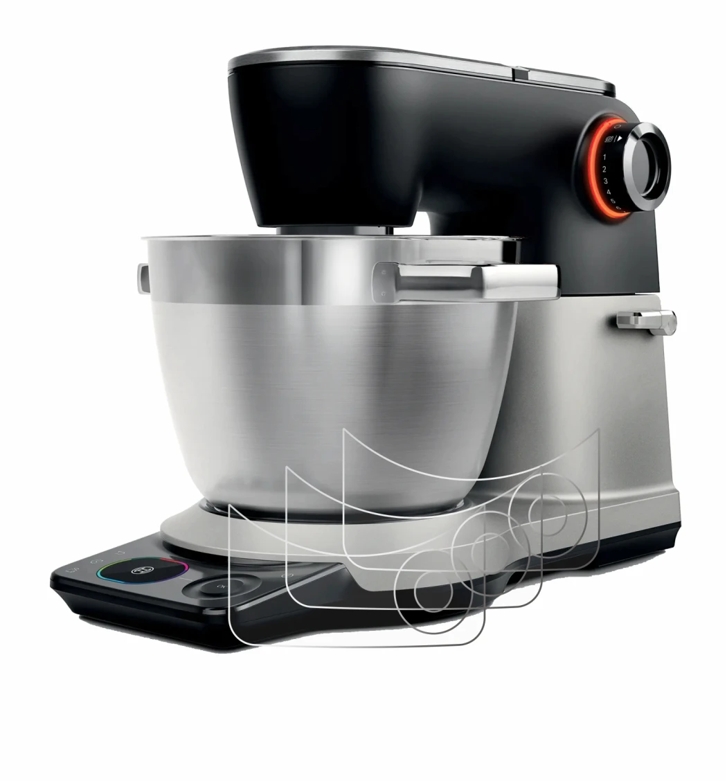 Image of the device Bosch MUMS8Z with a wide variety of screen protectors.