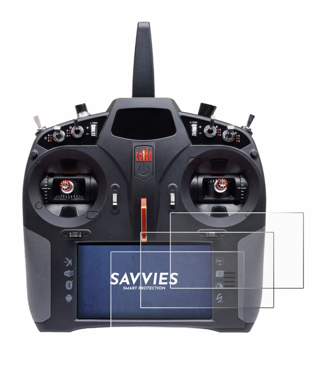 Image of the device Spektrum iX14 Plus Special Edition with a wide variety of screen protectors.