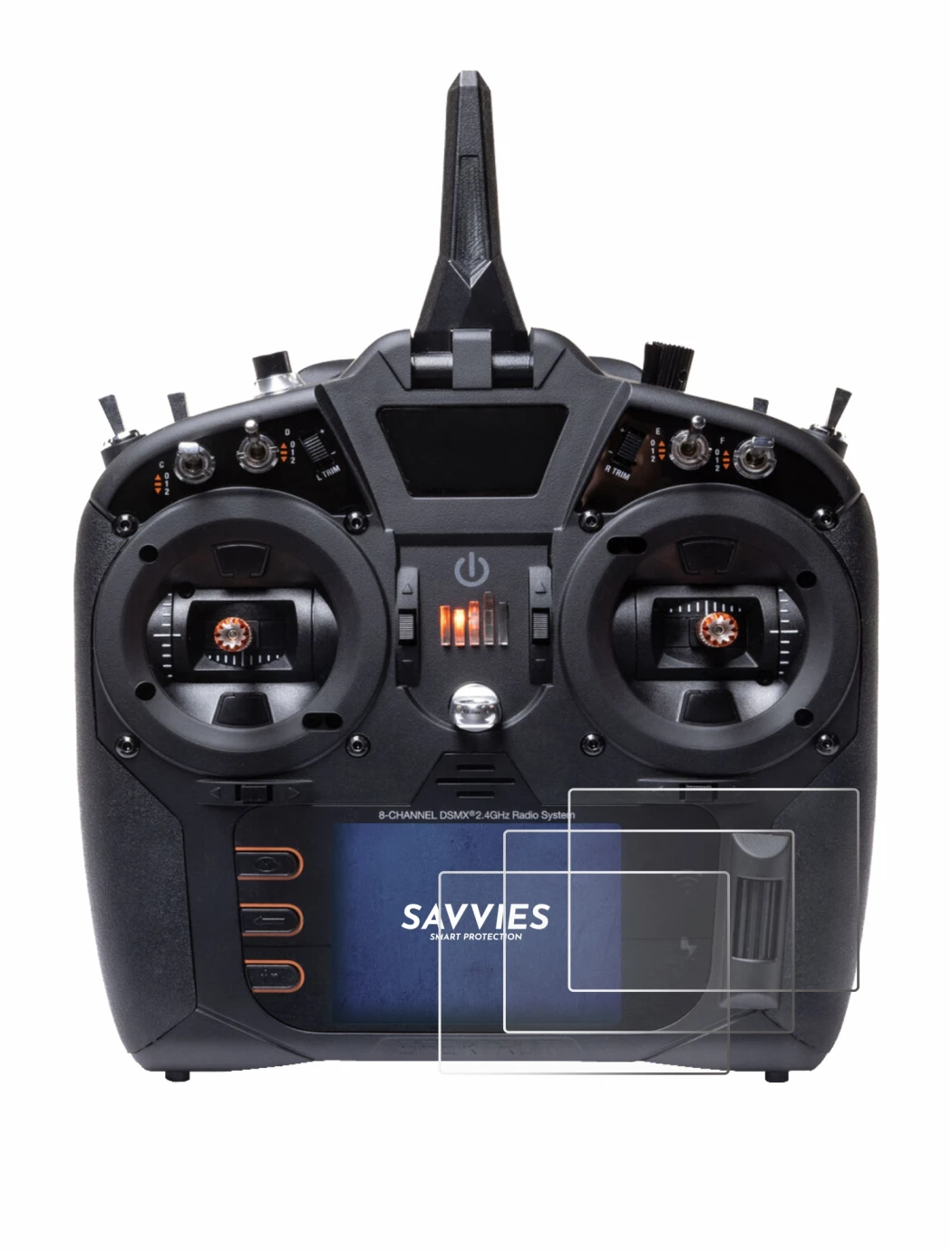 Image of the device Spektrum NX8 Plus with a wide variety of screen protectors.