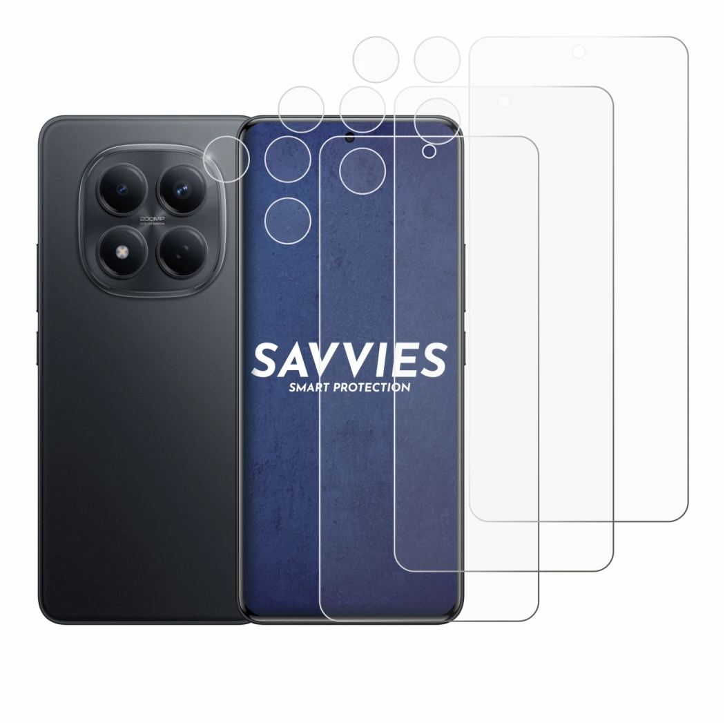 Image of the device Xiaomi Redmi Note 15 Pro 4G (Front+Camera) with a wide variety of screen protectors.