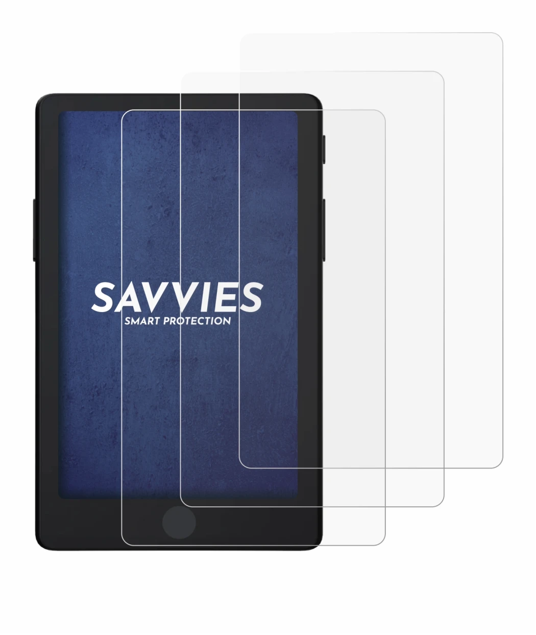 Image of the device Xteink X4 Pro with a wide variety of screen protectors.
