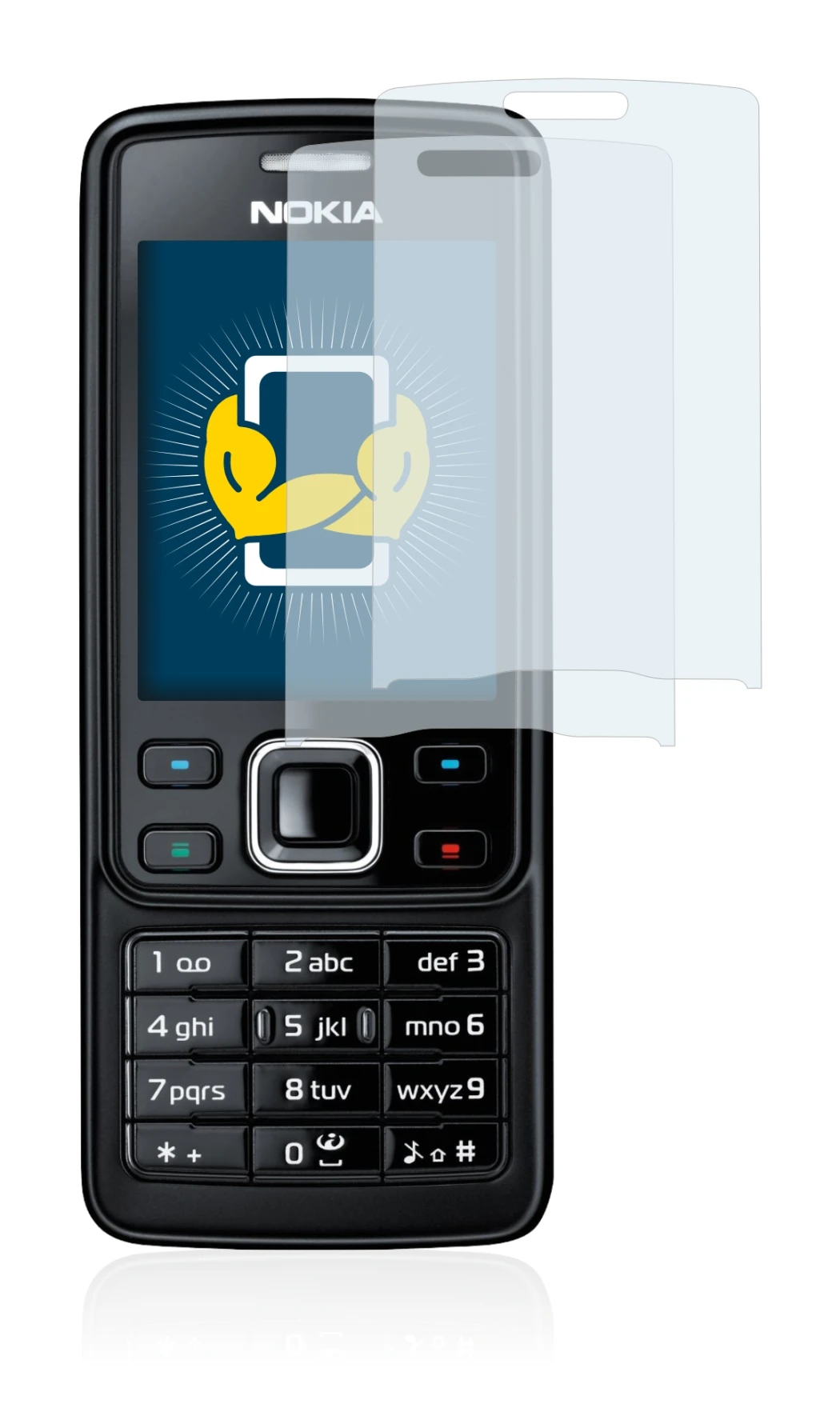 Image of the device Nokia 6300 2007 with a wide variety of screen protectors.