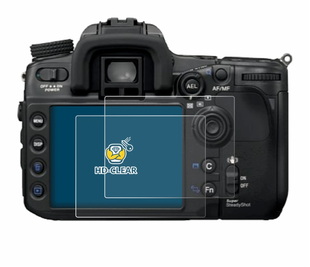 Image of the device Sony Alpha 700 (DSLR-A700) with a wide variety of screen protectors.