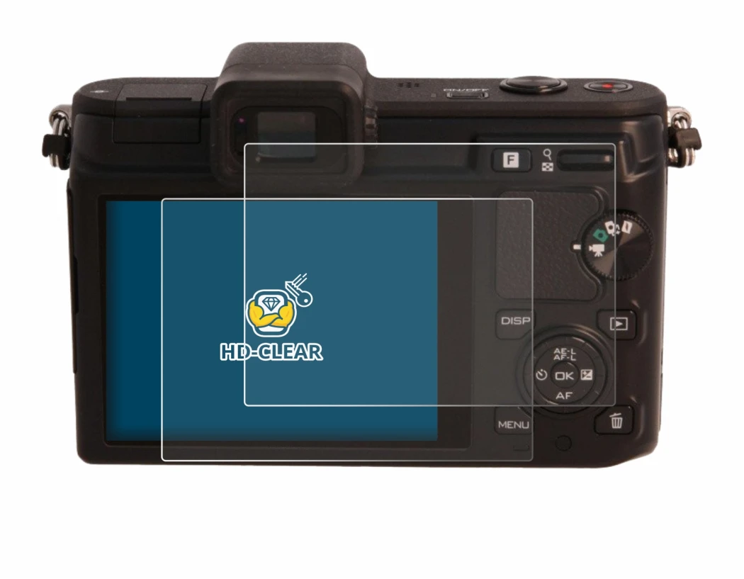 Image of the device Nikon 1 V1 with a wide variety of screen protectors.