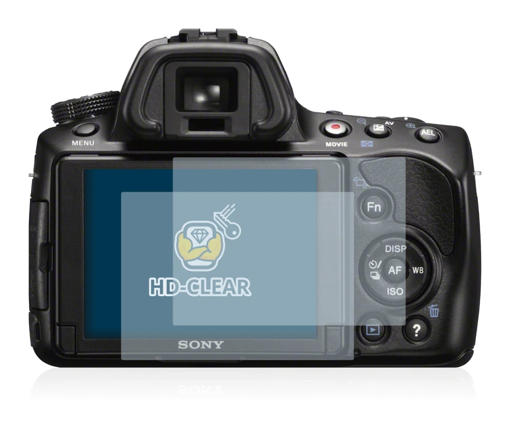 Image of the device Sony Alpha 37 (SLT-A37) with a wide variety of screen protectors.