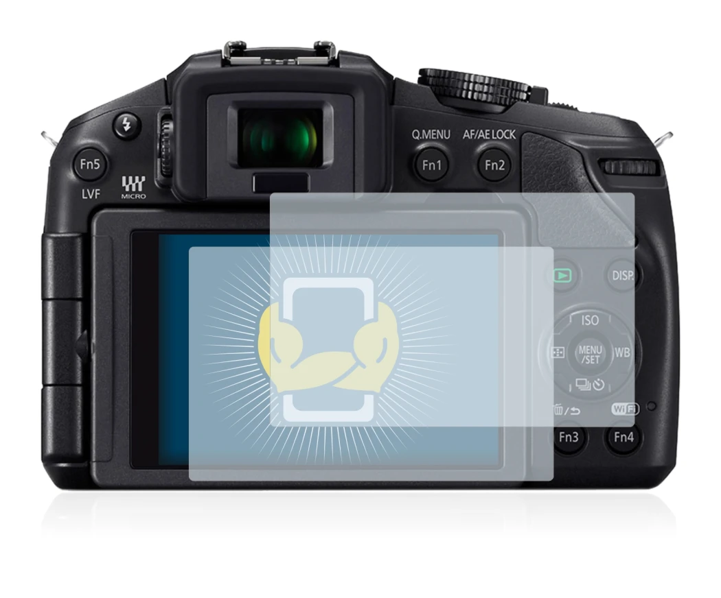 Image of the device Panasonic Lumix DMC-G6 with a wide variety of screen protectors.