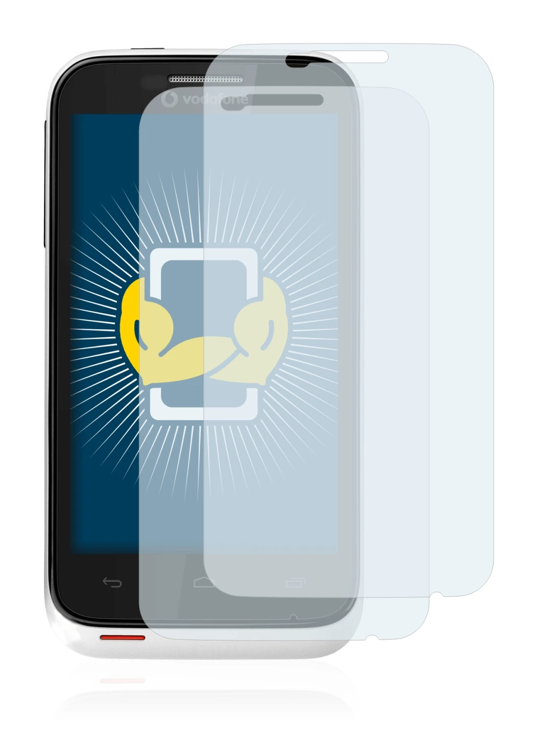 Image of the device Vodafone Smart III (3) 975N with a wide variety of screen protectors.