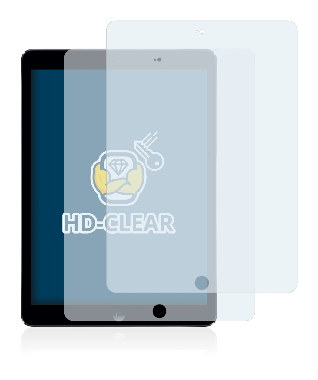Image of the device Apple iPad Air 2013 with a wide variety of screen protectors.