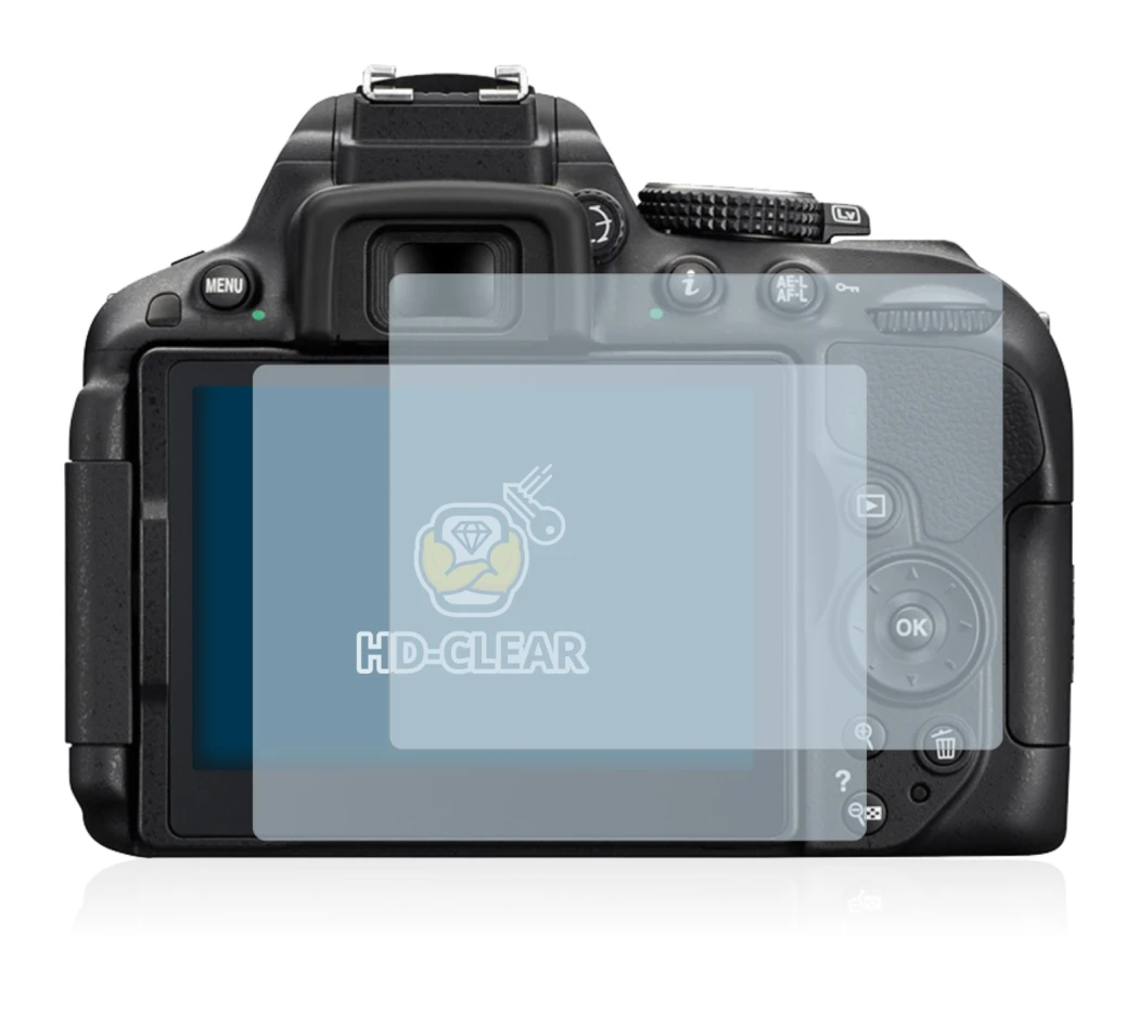 Image of the device Nikon D5300 with a wide variety of screen protectors.
