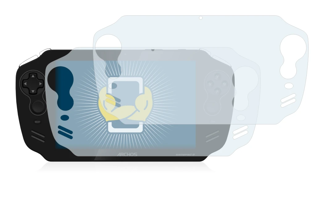 Image of the device Archos GamePad 2 with a wide variety of screen protectors.
