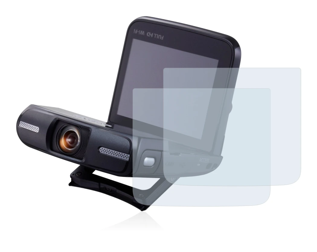 Image of the device Canon Legria Mini with a wide variety of screen protectors.