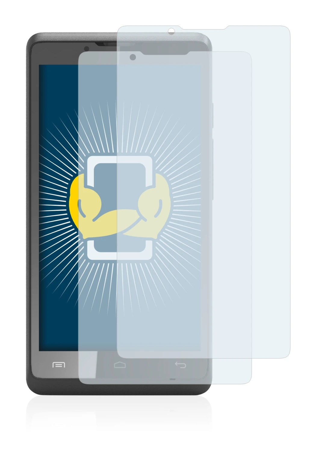 Image of the device Archos 40c Titanium with a wide variety of screen protectors.