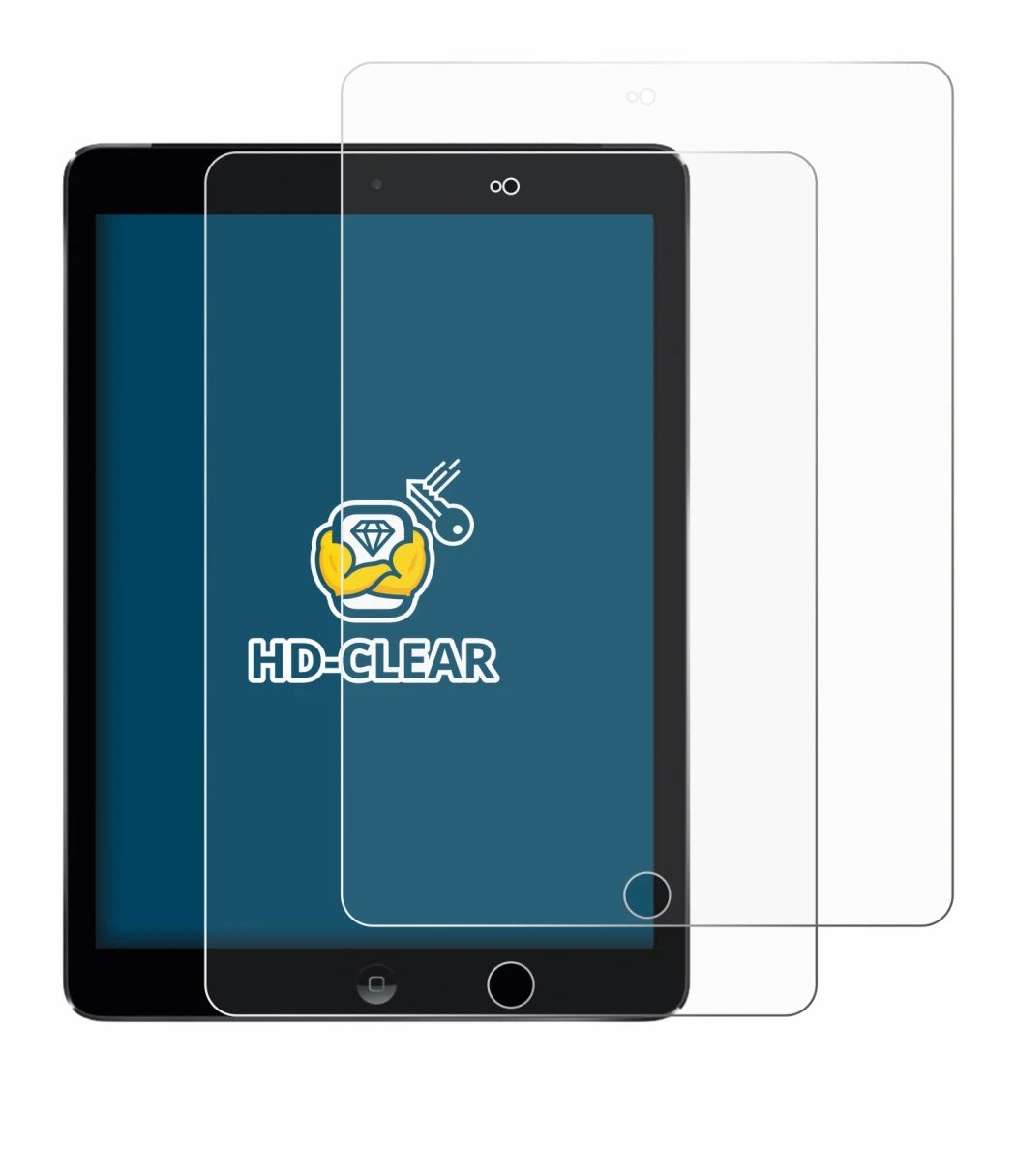 Image of the device Apple iPad Air 2 2014 with a wide variety of screen protectors.