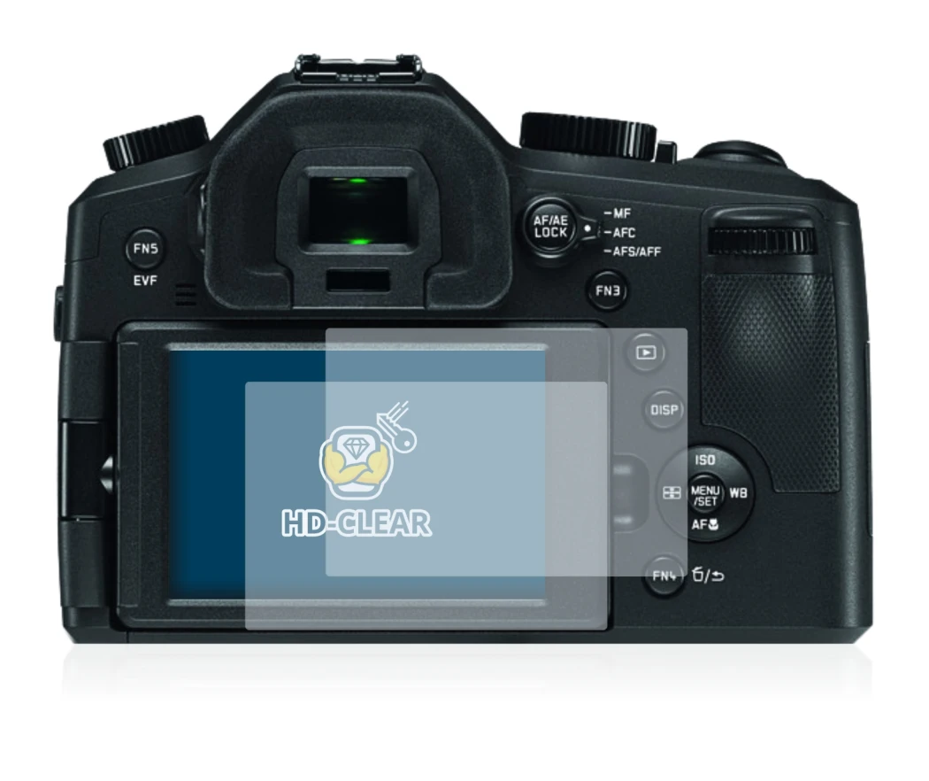 Image of the device Leica V-LUX (Typ 114) with a wide variety of screen protectors.
