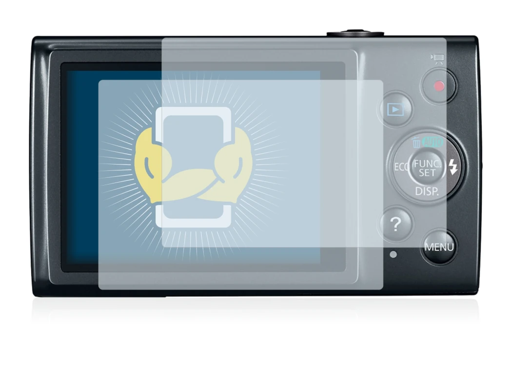 Image of the device Canon IXUS 170 with a wide variety of screen protectors.