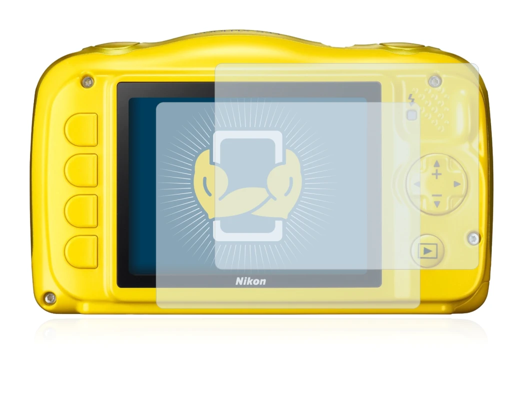 Image of the device Nikon Coolpix S33 with a wide variety of screen protectors.