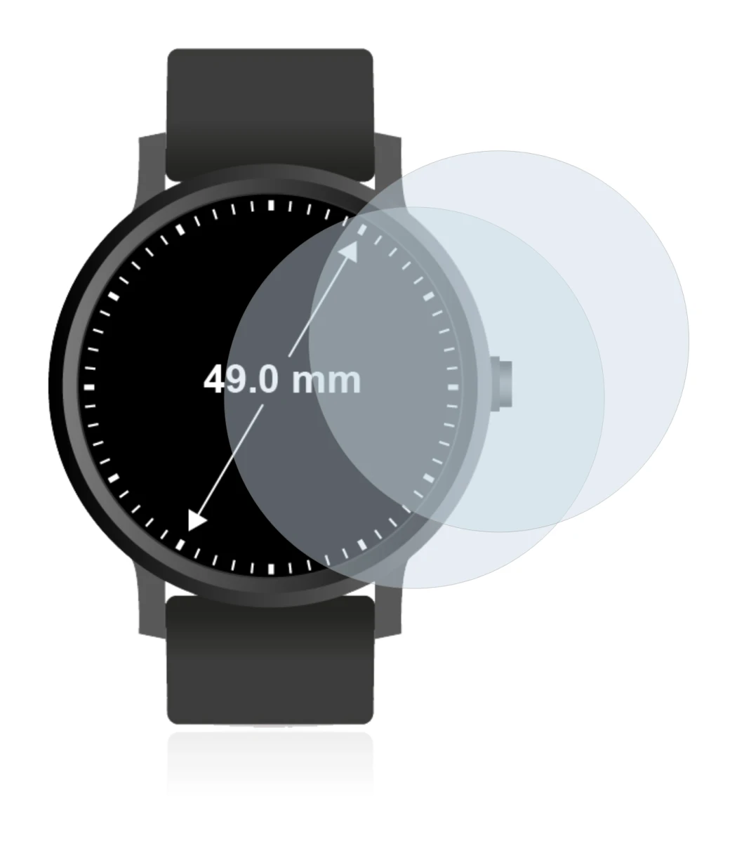 Image of the device Watches (Circular, ø: 49 mm) with a wide variety of screen protectors.