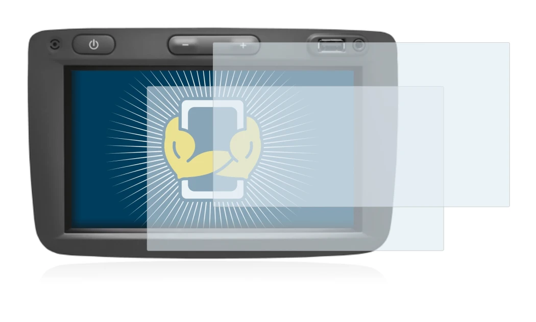 Image of the device Dacia Media Nav with a wide variety of screen protectors.